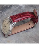 Bracelet CROCODILE Classico AREZZO bordeaux 18mm