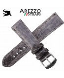 Bracelet CROCODILE Classico AREZZO gris 18mm