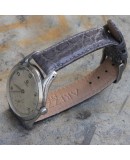 Bracelet CROCODILE Classico AREZZO gris 18mm