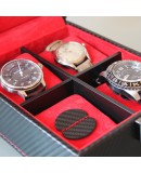 Carbon watchbox black and red Friedrich 4 watch Carbon watchbox black and red Friedrich 4 watch