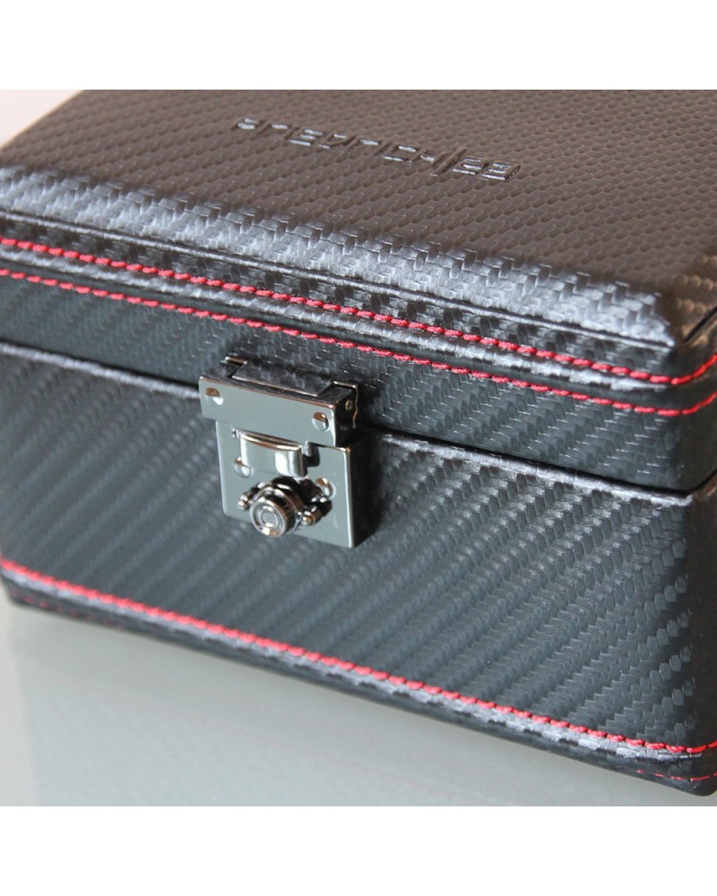 Carbon watchbox black and red Friedrich 4 watch