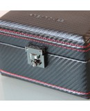 Carbon watchbox black and red Friedrich 4 watch Carbon watchbox black and red Friedrich 4 watch