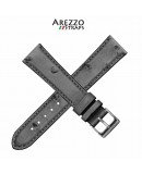 Watchstrap BIRDY OSTRICH grey 18mm