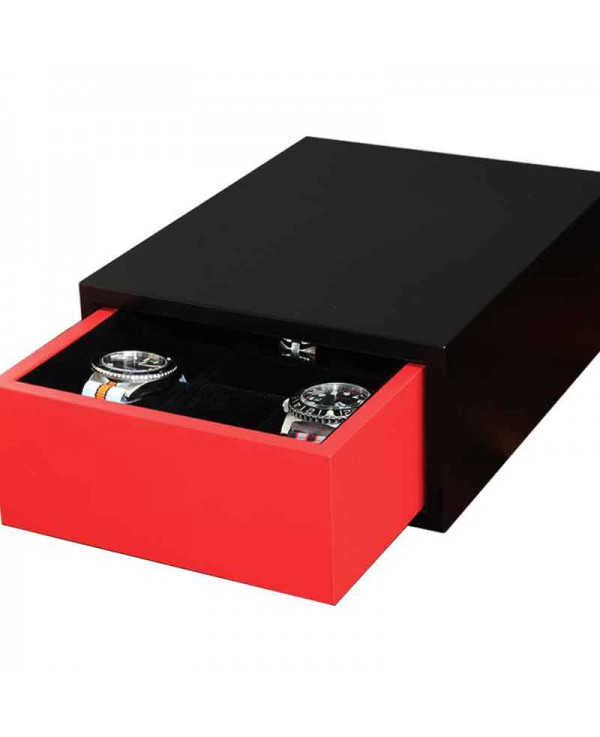 Drawer 6 watches Slipcase black and red