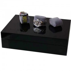 Coffret 10 montres Laque noire brillante AREZZO