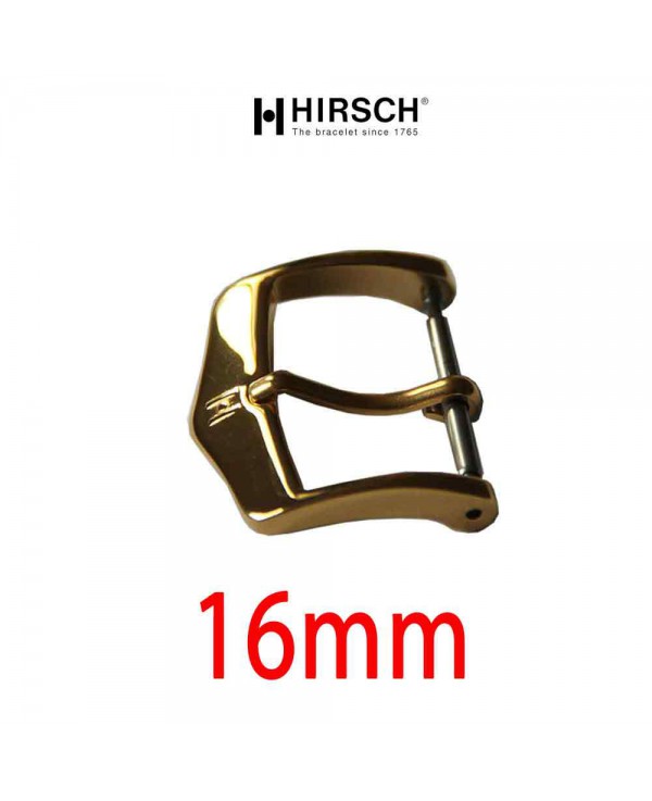 Watch Buckle Hirsch 16mm gold color 