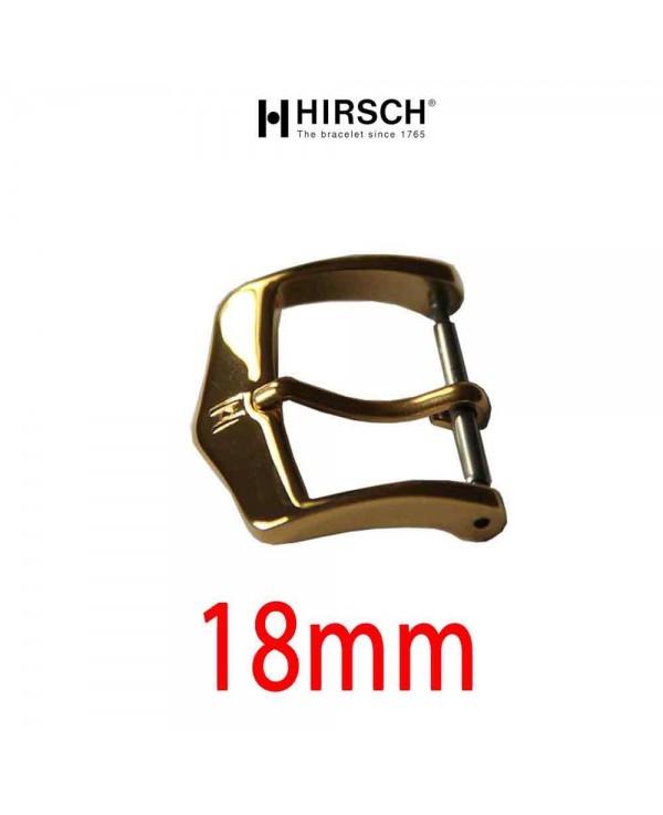 Watch Buckle Hirsch 18mm gold color 