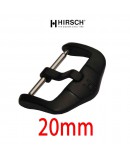 Buckle Hirsch 20mm black PVD stainless steel