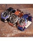 Watchstrap NATO crocodile 20mm Light Brown Watchstrap NATO crocodile 20mm Light Brown