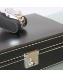 Watch Box black leather for 10 watch Friedrich