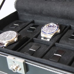 Coffret 10 montres Cuir Noir intérieur noir Friedrich