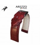 Watchstrap AREZZO KOMODO lizard bordeaux 18mm