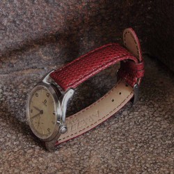 Watchstrap AREZZO KOMODO lizard bordeaux 18mm