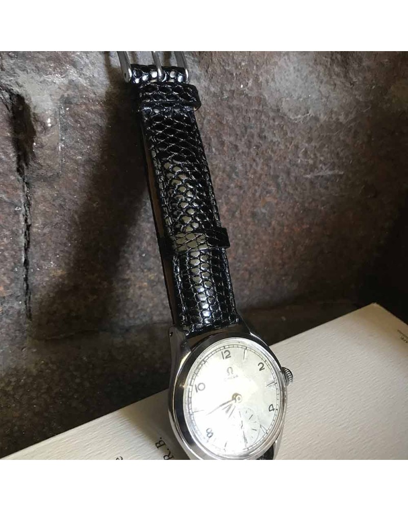 Watchstrap AREZZO KOMODO lizard black 20mm