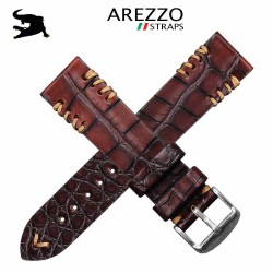 Arezzo DARKGATOR Crazy 20mm Alligator Brown