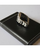 Double Watch slip-case black leather for two watch Double Watch slip-case black leather for two watch