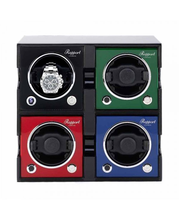 Set of 4 watchwinders MK2 Rapport London mix of colors Set of 4 watchwinders MK2 Rapport London mix of colors