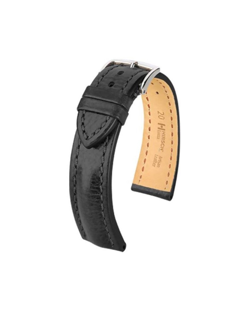 Watchstrap Hirsch LUCCA black 20mm