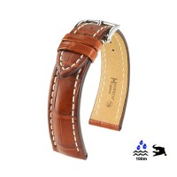 Watchstrap Hirsch Capitano Alligator Light Brown 20mm
