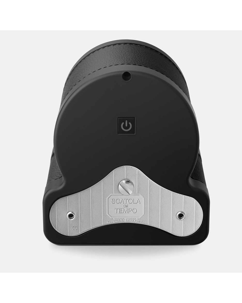 Remontoir Montre Automatique Cuir Noir | Rotor One Scatola