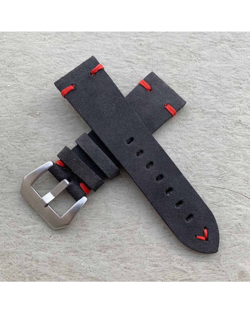 Watchstrap Arezzo HORSEMAN 26mm black Horse