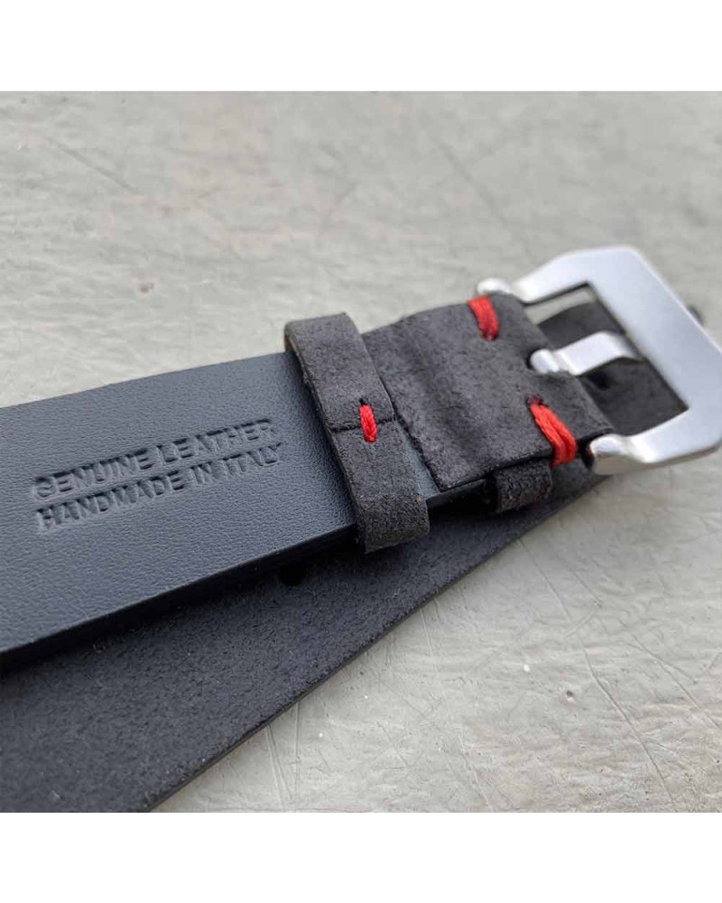 Watchstrap Arezzo HORSEMAN 26mm black Horse