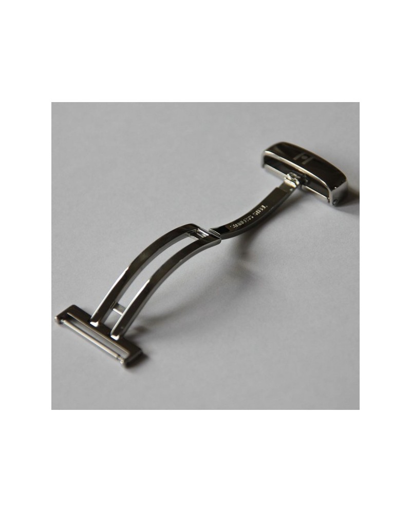Deployment Buckle 16mm Hirsch SPORT Polished Stainless Steel