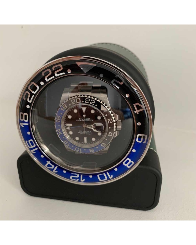 Remontoir Rotor One Batman cuir vert Rolex - Scatola del Tempo