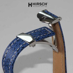 Bracelet en requin bleu  NAVIGATOR 22mm avec boucle deployante inox