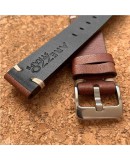 Bracelet montre AREZZO VINTAGE CUIR marron 20mm