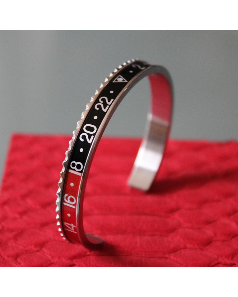 Speedometer Official Red Black and Polished Steel