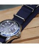 Bracelet de montre NATO 19mm Bleu Marine