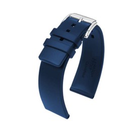 Hirsch bracelet pure caoutchouc bleu