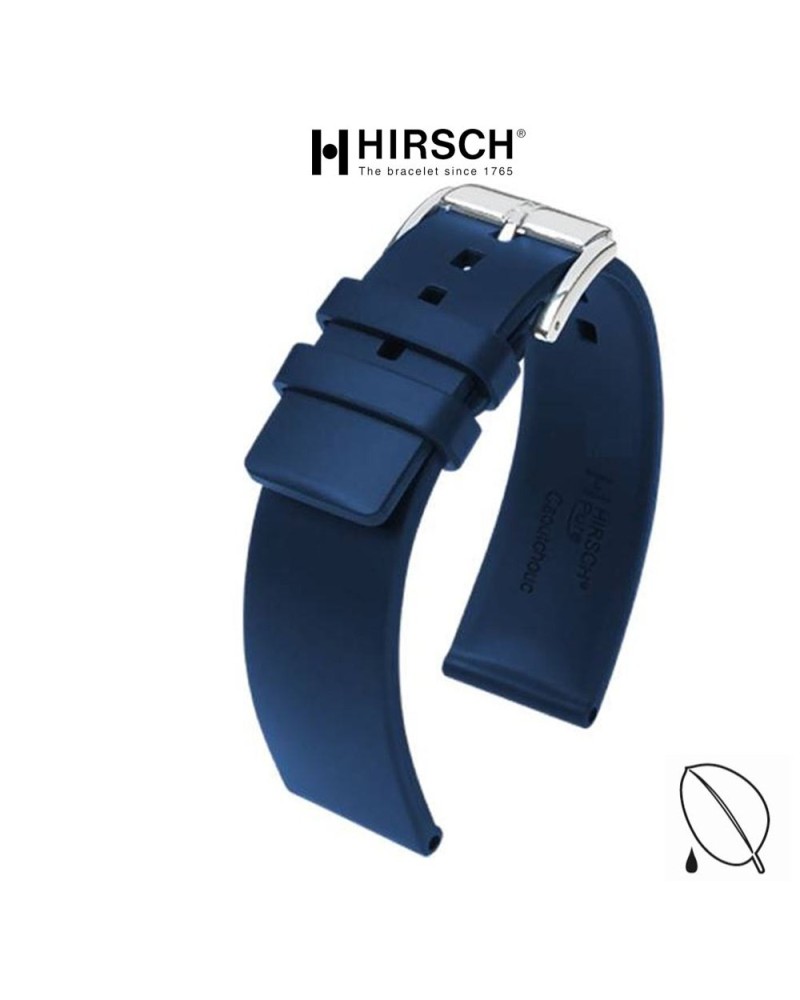 Watchstrap Hirsch PURE Blue 20mm Rubber