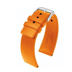 Bracelet Hirsch PURE 20mm Coutchouc Orange