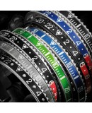 Bracelet Speedometer Pepsi Rouge Bleu et Inox Poli