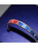 Bracelet Speedometer Pepsi Rouge Bleu et Inox Poli