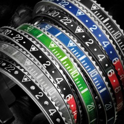 Bracelet Speedometer Official Vert et Inox Poli