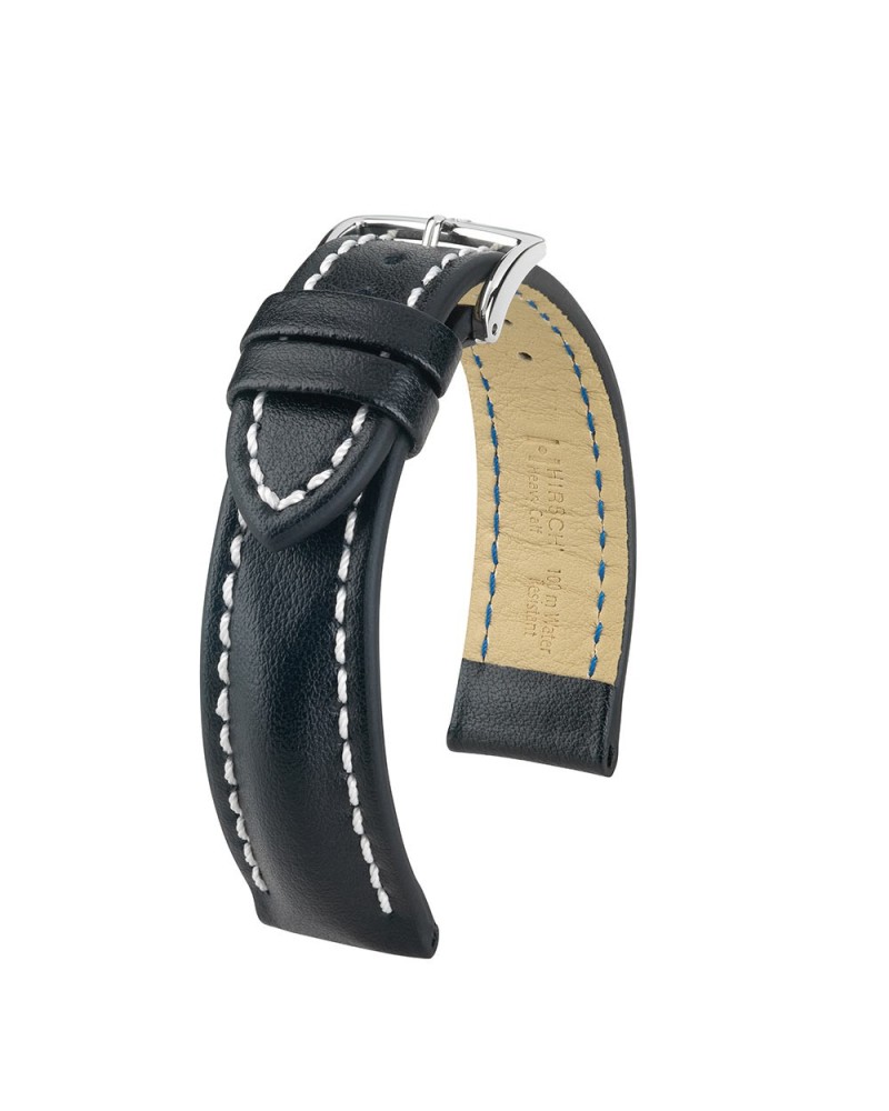 Watchstrap Hirsch Heavy Calf Black 24mm
