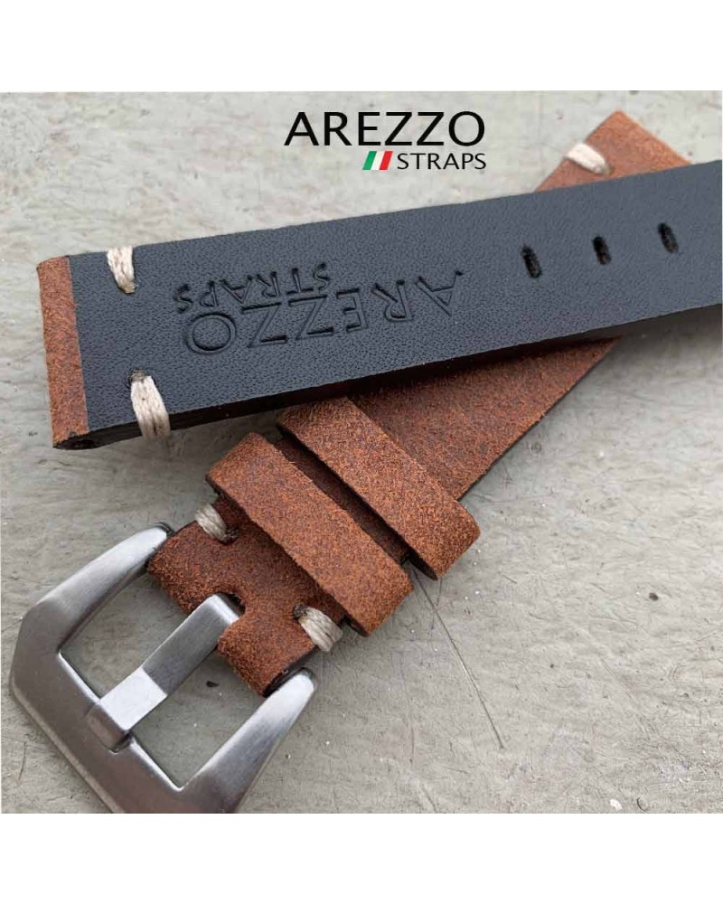 Watchstrap Arezzo HORSEMAN 26mm Barbour Leather