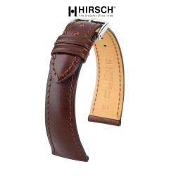 Bracelet Hirsch SIENA Marron foncé 20mm cuir toscan