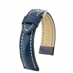 bracelet hirsch heavy calf bleu breitling avec systeme quick release