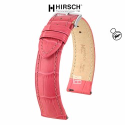 bracelet hirsch duke rose cuir 18mm