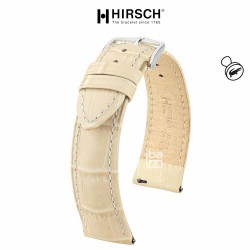 bracelet cuir hirsch duke beige 18mm