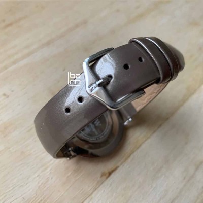 Watchstrap Hirsch Diva silver color 18mm women