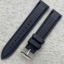 Bracelet montre plongée silicone noir