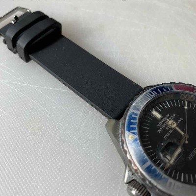 Diving bracelet 20mm black with 2 sides