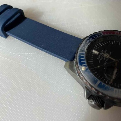 Diving bracelet 20mm blue with 2 sides