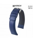 Bracelet Hirsch RUNNER bleu marine lisse 22mm waterproof