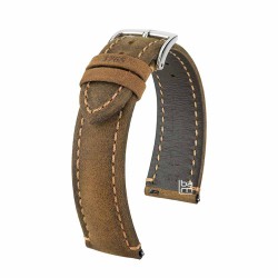 Bracelet Hirsch HERITAGE 22mm Marron foncé